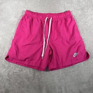 Nike Sportswear NSW Essentials Shorts Mens Medium Pink Woven Lined Flow Volley